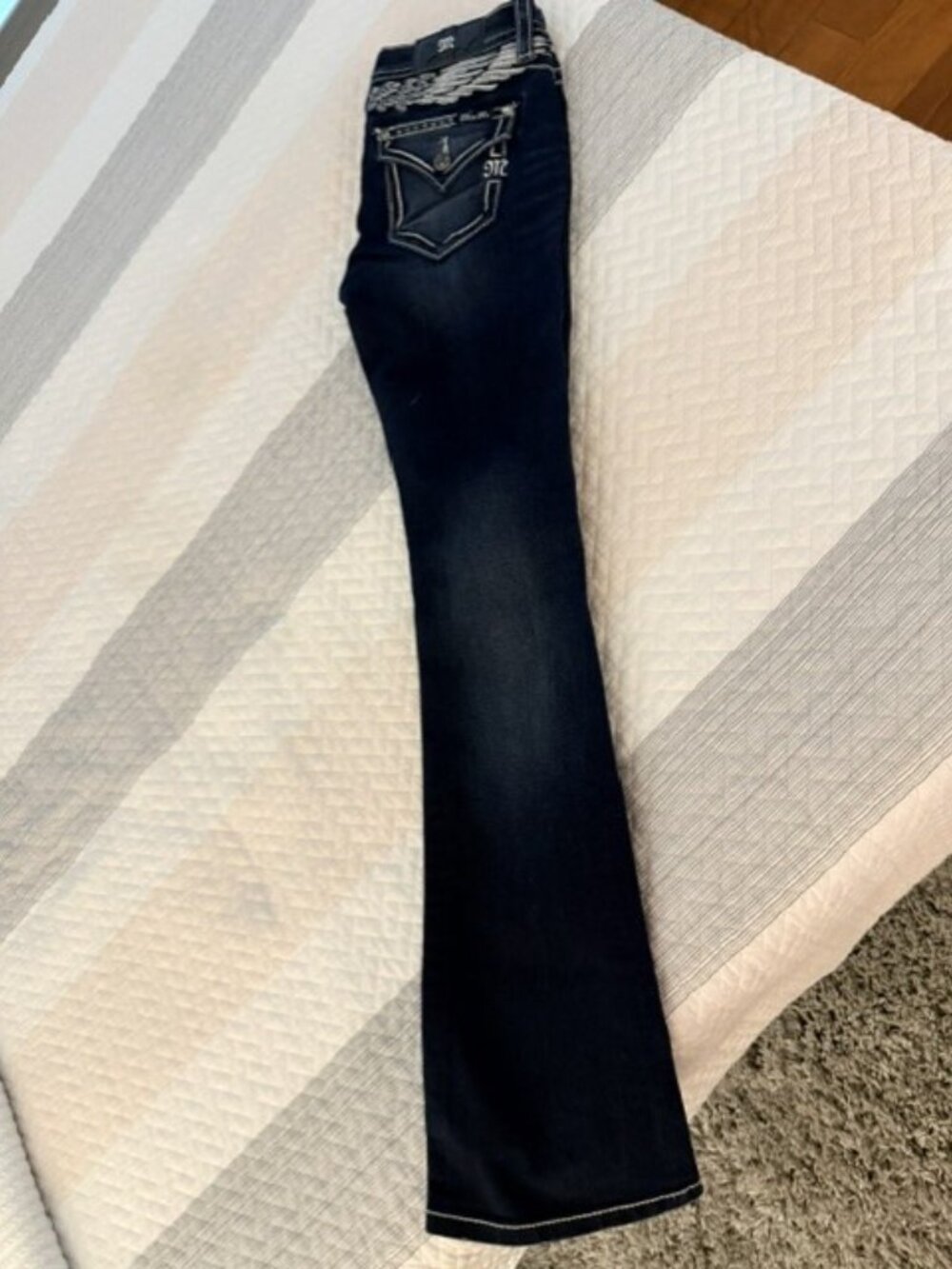 Miss Me Women's Mid Rise Bootcut Denim Jeans - Picture 4 of 6